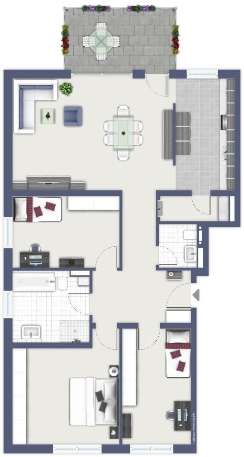 Apartwehr Business&Ferien Apartment Rot 外观 照片